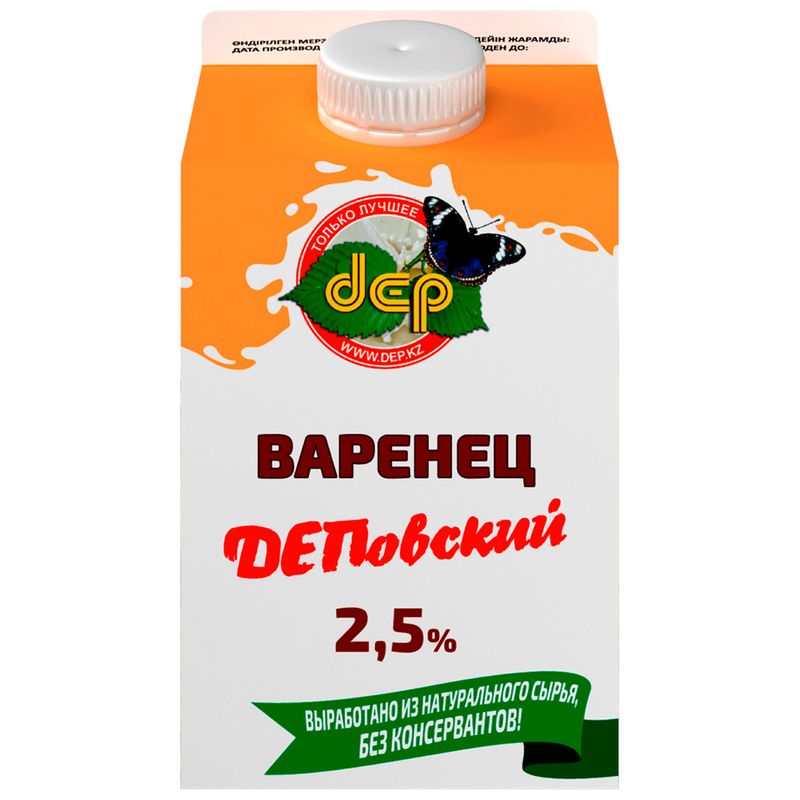 

Варенец ДЕПовское 2.5%, без змж, 500 г