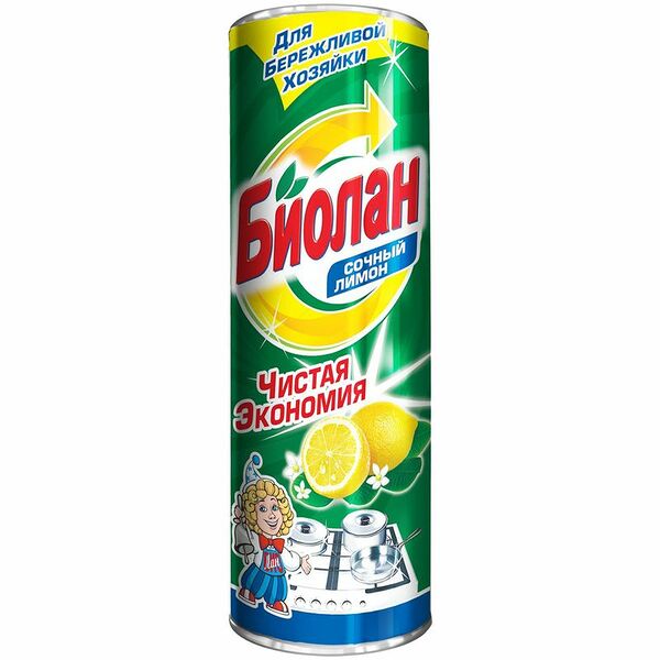 Средство чистящее Биолан Сочный лимон 400 г