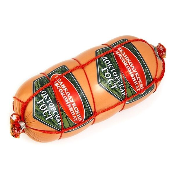 Колбаса вареная Великолукский Мясокомбинат Докторская ГОСТ