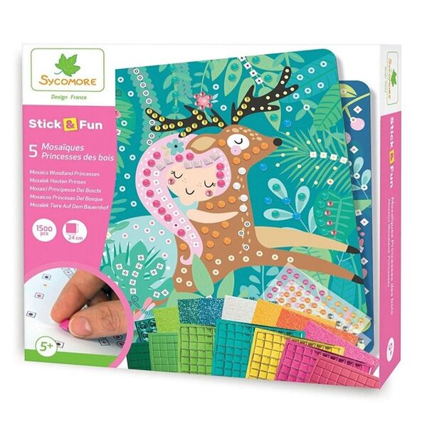 Набор для декорирования Sycomore Stick&Fun Лесные принцессы 5+, Франция