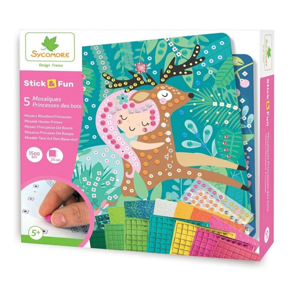 

Набор для декорирования Sycomore Stick&Fun Лесные принцессы 5+, Франция
