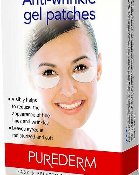 Патчи гидрогелевые Purederm Белый лотос для области под глазами против морщин, 12 шт.