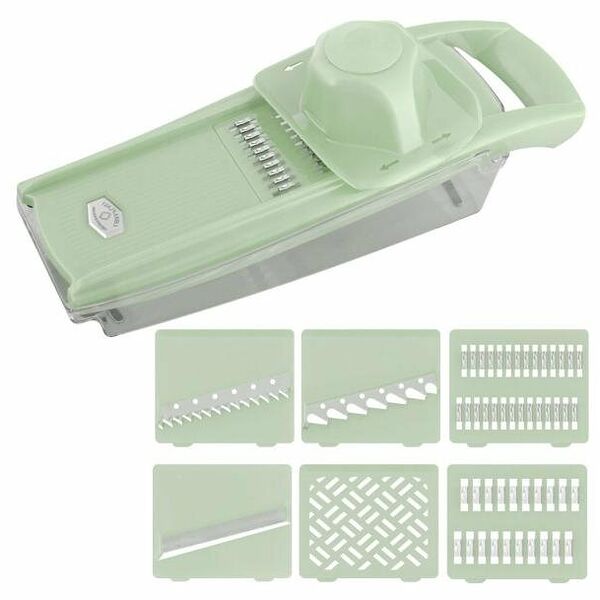 Терка Мультидом с 6 насадками держателем и контейнером