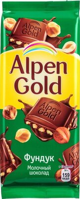 Шоколад молочный Alpen Gold Фундук