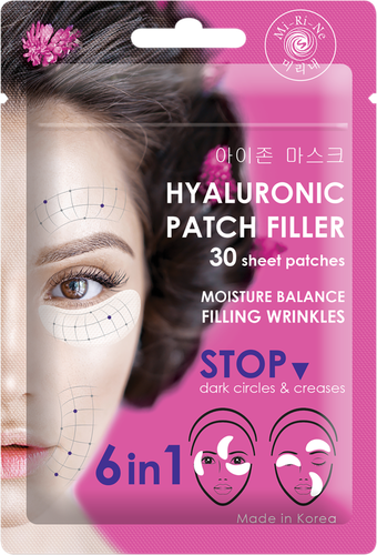 

Патчи-филлеры Mi-Ri-Ne тканевые для кожи вокруг глаз 6 в 1 гиалуроновые 30 шт.