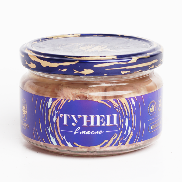 Тунец полосатый филе в масле