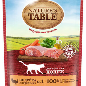 Влажный корм для кошек Nature’s Table Индейка в соусе, 85г