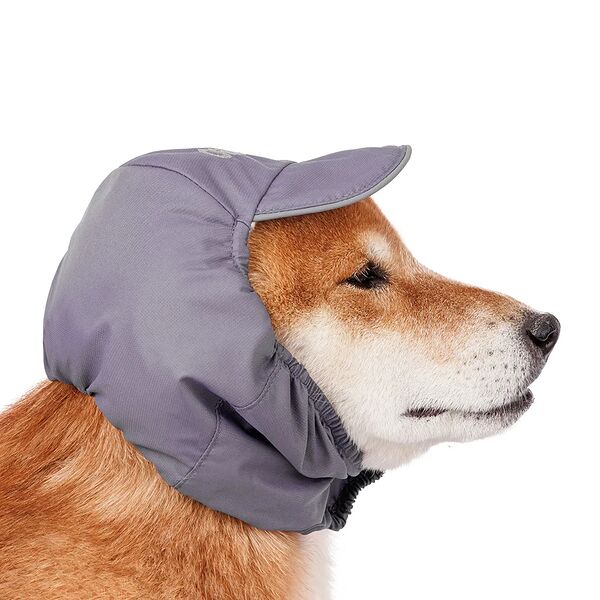 Шапка теплая для собак XL, серая