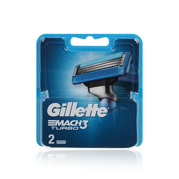 Сменные кассеты для бритья Gillette Mach3 Turbo Red, 2 шт.