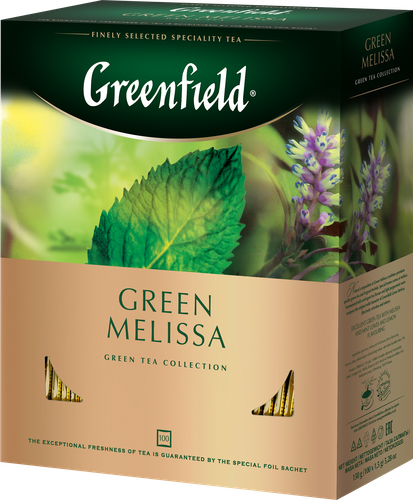 

Чай зеленый Greenfield Green Melissa в пакетиках 1.5 г x 100 шт.