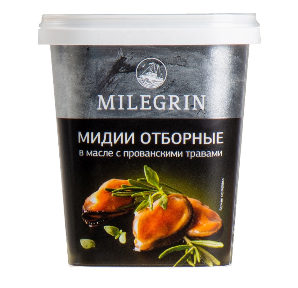 

Мидии Milegrin отборные в масле с прованскими травами, 415г