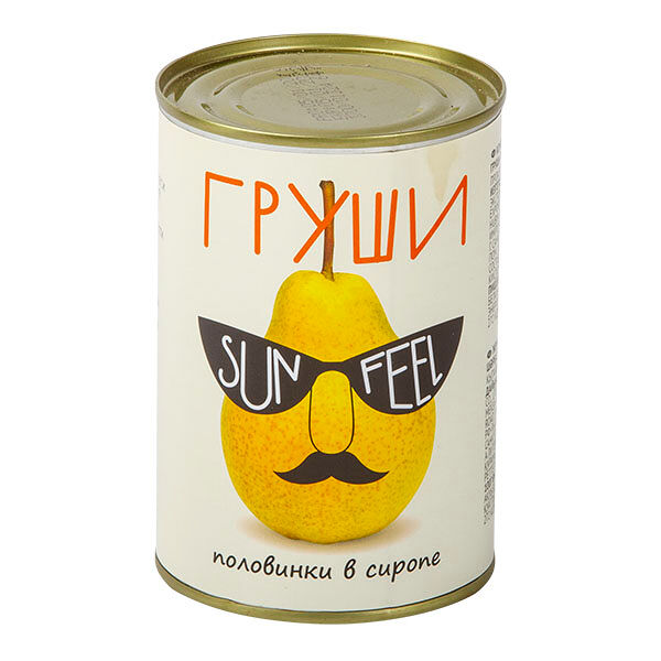 Груши Sunfeel половинки в сиропе 850 мл