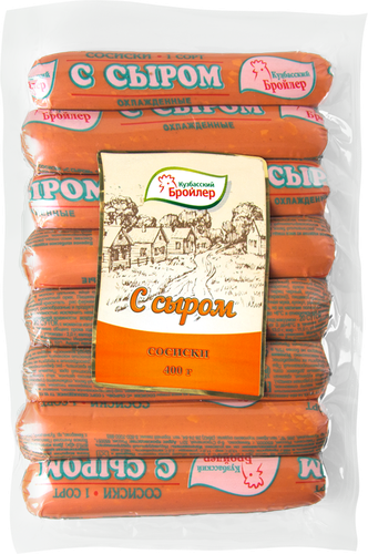 

Сосиски Кузбасский бройлер С сыром охлажденные