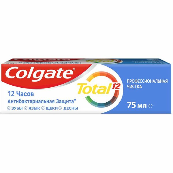 Зубная паста Colgate Total 12 профессиональная чистка