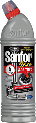

Средство Sanfor для очистки канализационных труб 1 л