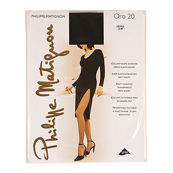 Колготки Philippe Matignon Oro черные, 20 ден, размер 3
