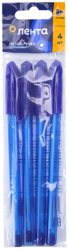

Набор шариковых ручек Лента синий 4 шт.