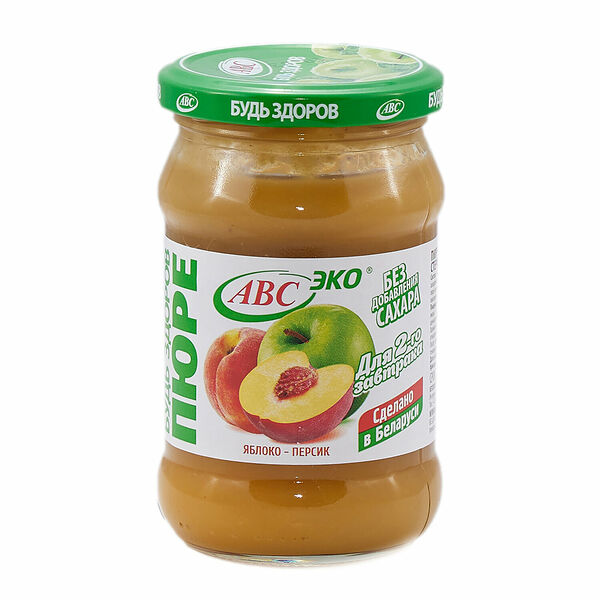 Пюре яблочно-персиковое ТМ АВС (АйБиСи)