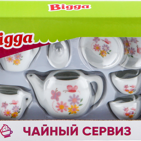Набор игровой BIGGA Чайный сервиз керамический, 7 предметов Арт. B1248686