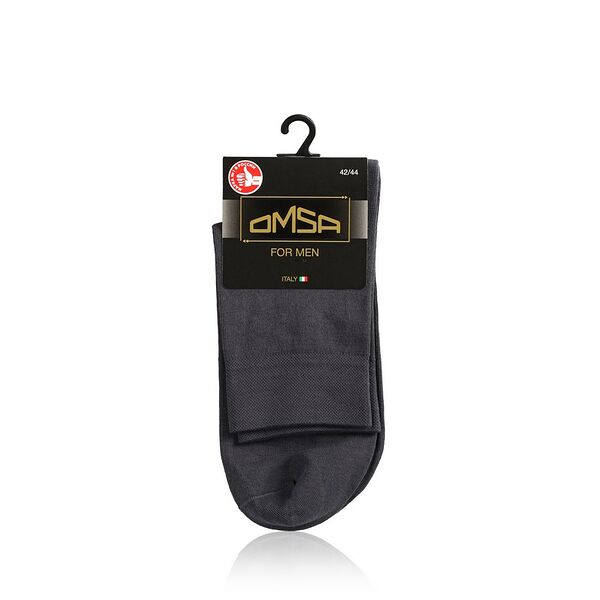 Мужские носки Omsa Classic трикотажные , 202 , Grigio Scuro , р.42-44