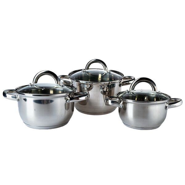 Набор посуды Домовой Classic, 6 предметов, индукция, нерж. сталь