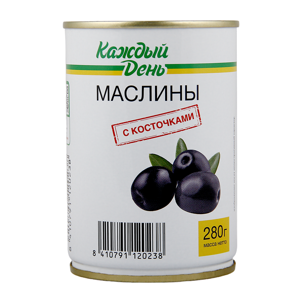 Маслины черные Каждый День без косточки