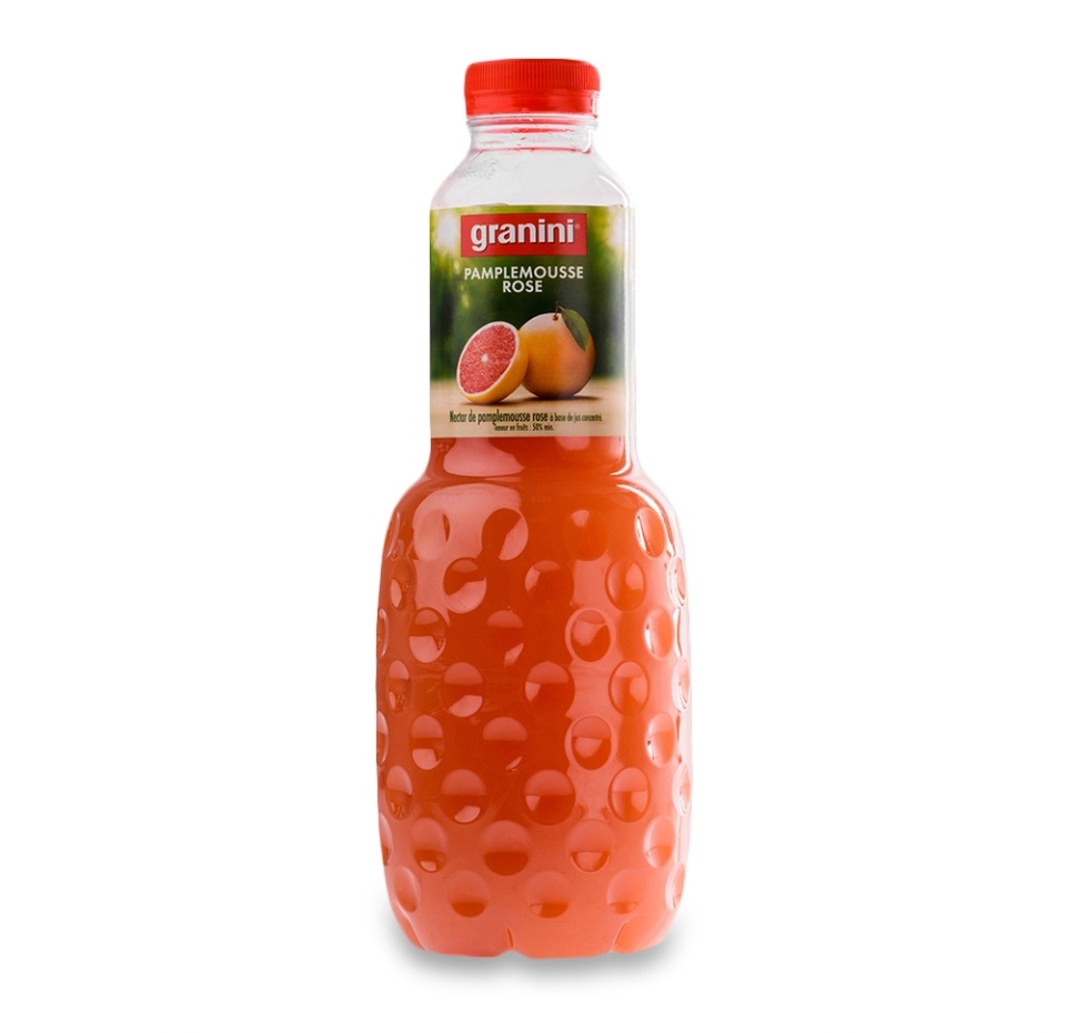

Нектар Granini розовый грейпфрут, пластиковая бутылка 1 л