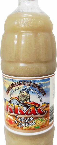 Квас Национальный продукт ржаной с медом и хреном 1л