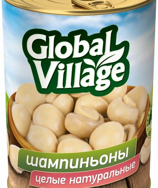 Грибы Global Village Шампиньоны целые 400г