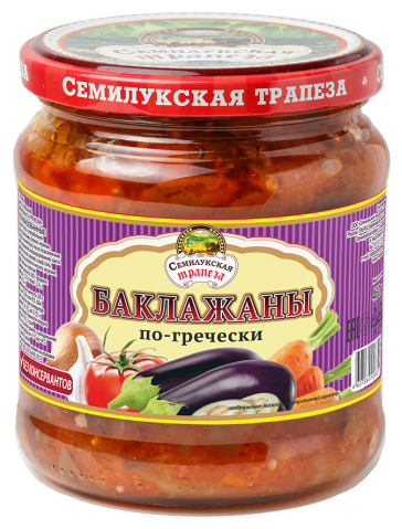 

Баклажаны Семилукская трапеза по-гречески 460 г