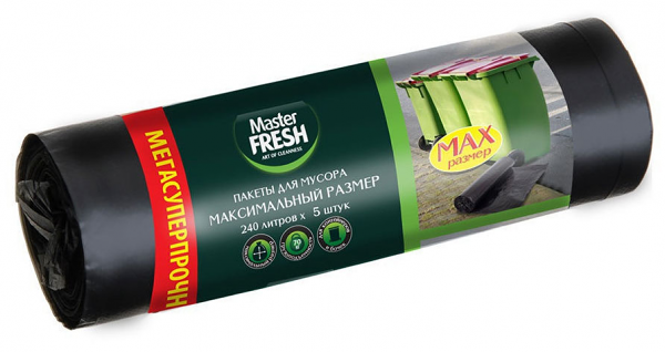 Мешки для мусора Master Fresh 240 л, 5 шт