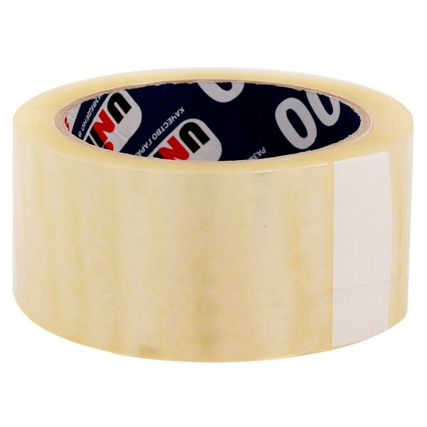 Лента клейкая прозрачная UNIBOB, 48ммх66м, 45мкм