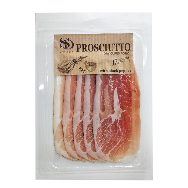 Прошутто SD из свинины с черным перцем сыровяленая, Россия