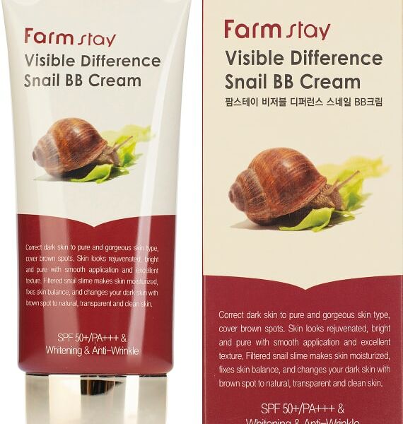 ББ-крем для лица FarmStay с муцином улитки SPF50/PA+++ 50г
