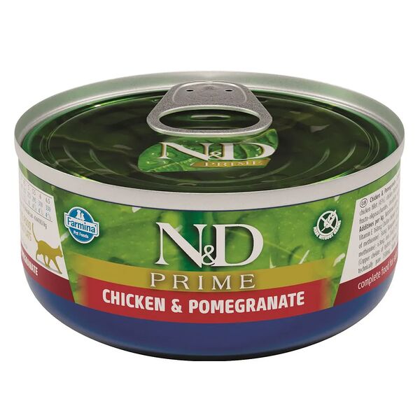 Корм влажный для кошек N&D прайм, курица и гранат