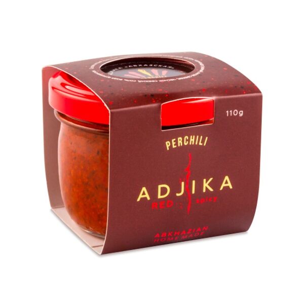 Соус Perchili Аджика Абхазская острая красная классическая 110г