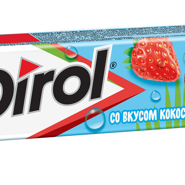 Жеват.резинка б/сах. Dirol со вкусом Кокоса и Клубники 13,6г DIROL РОССИЯ