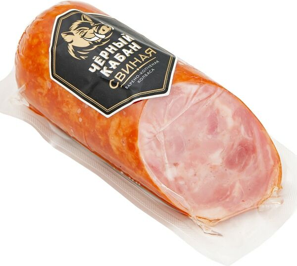 Колбаса Черный Кабан Свиная варено-копченая 290г