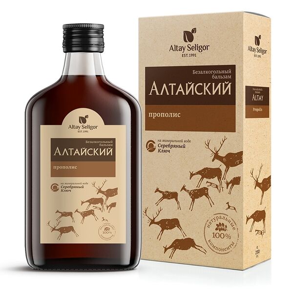 Бальзам Алтай-Селигор Алтайский с прополисом 250мл пл/б Россия