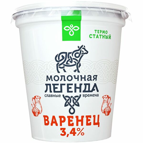 Варенец МОЛОЧНАЯ ЛЕГЕНДА 3,4%, без змж