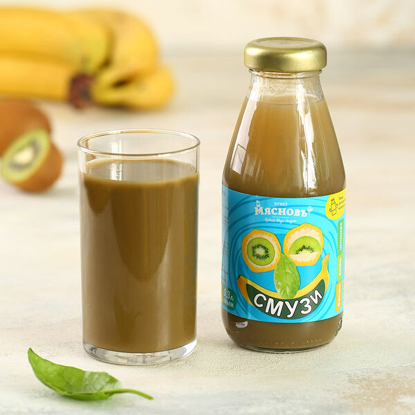 Смузи банан-киви-шпинат МясновЪ Буфет