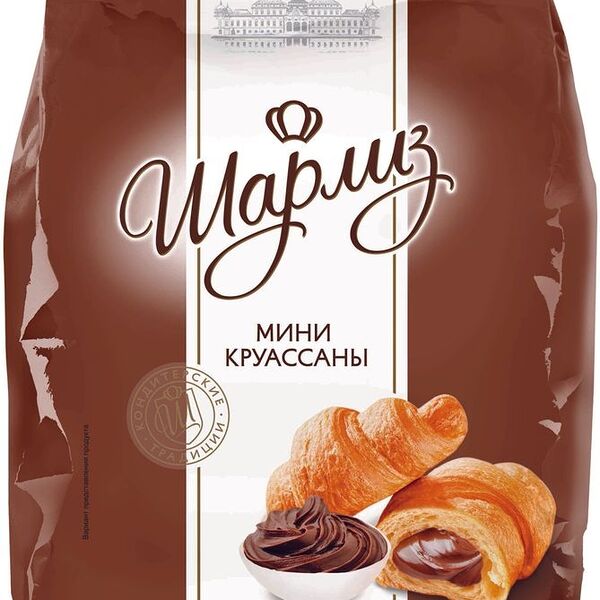 Мини-круассаны Шарлиз с кремом Какао 200г