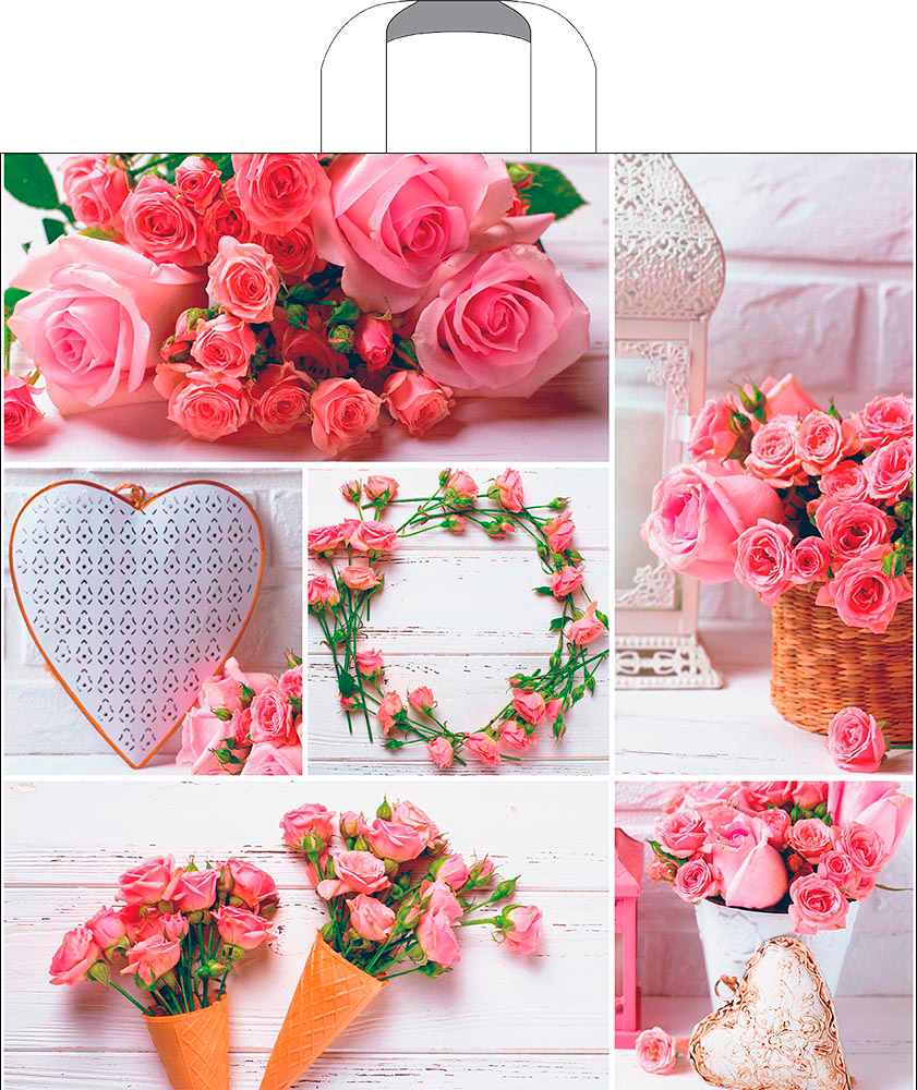 

Пакет Артпласт с петлевой ручкой 45*45см в ассортименте