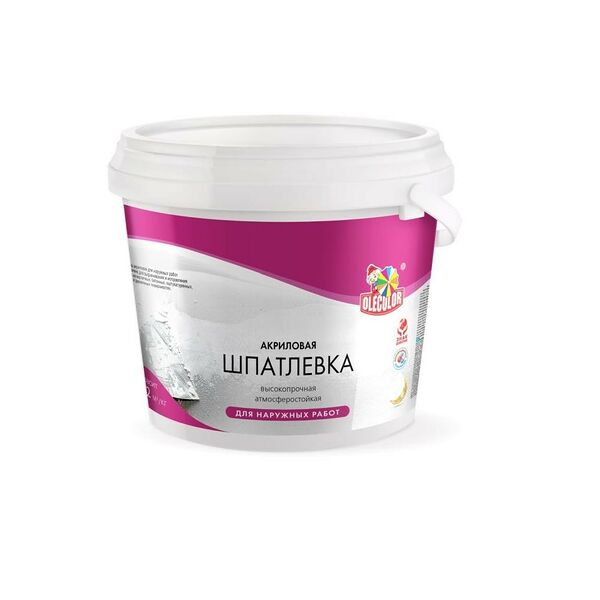 Шпатлевка для наружных работ Olecolor ФАРБЕН, 0,9кг