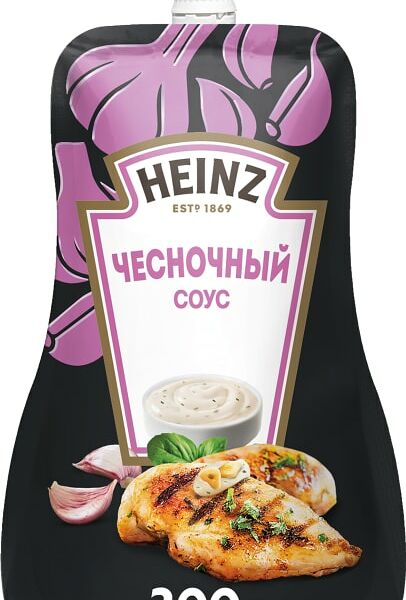 Соус Heinz Чесночный на основе растительных масел 200г
