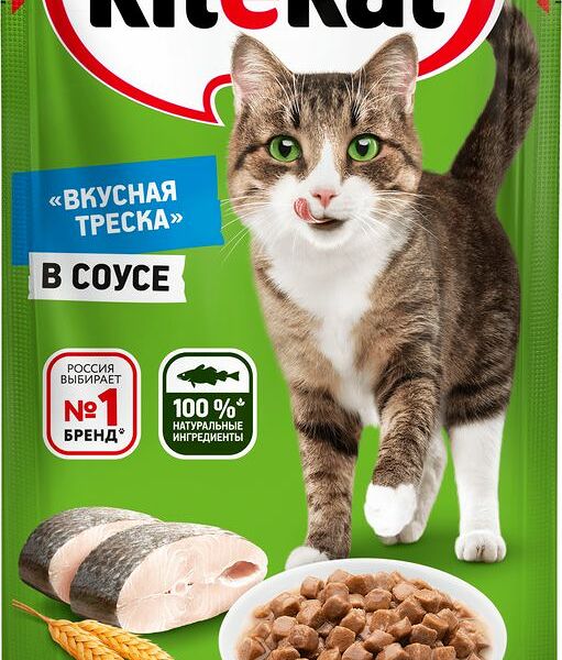 Корм для кошек Kitekat с рыбой в соусе