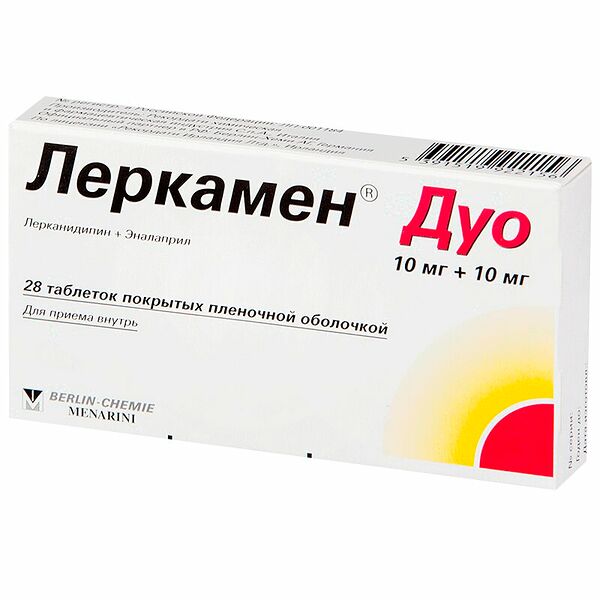 Леркамен Дуо таблетки 10 мг + 10 мг 28 шт