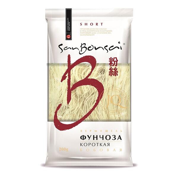 Вермишель бобовая фунчоза короткая SanBonsai