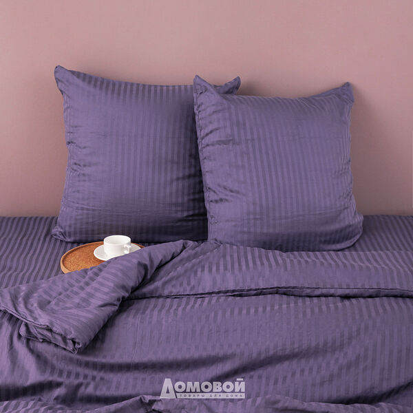 Простыня Домовой на резинке, 1.5-сп, 90х200 см, страйп-сатин