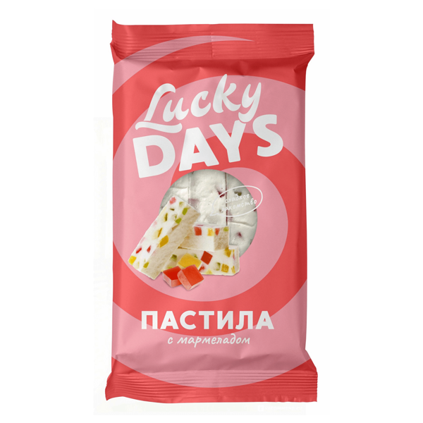 Пастила Lucky Days ванильная с мармеладом 220 г